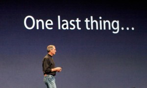 Jobs one last thing